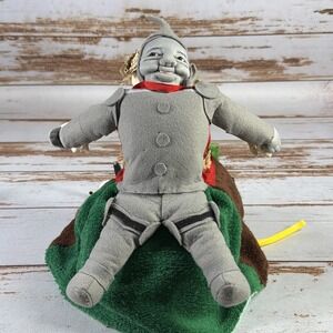 Vintage Rosalina Wizard of Oz Topsy Turvy Cloth Doll Dorothy Scarecrow Tin Man